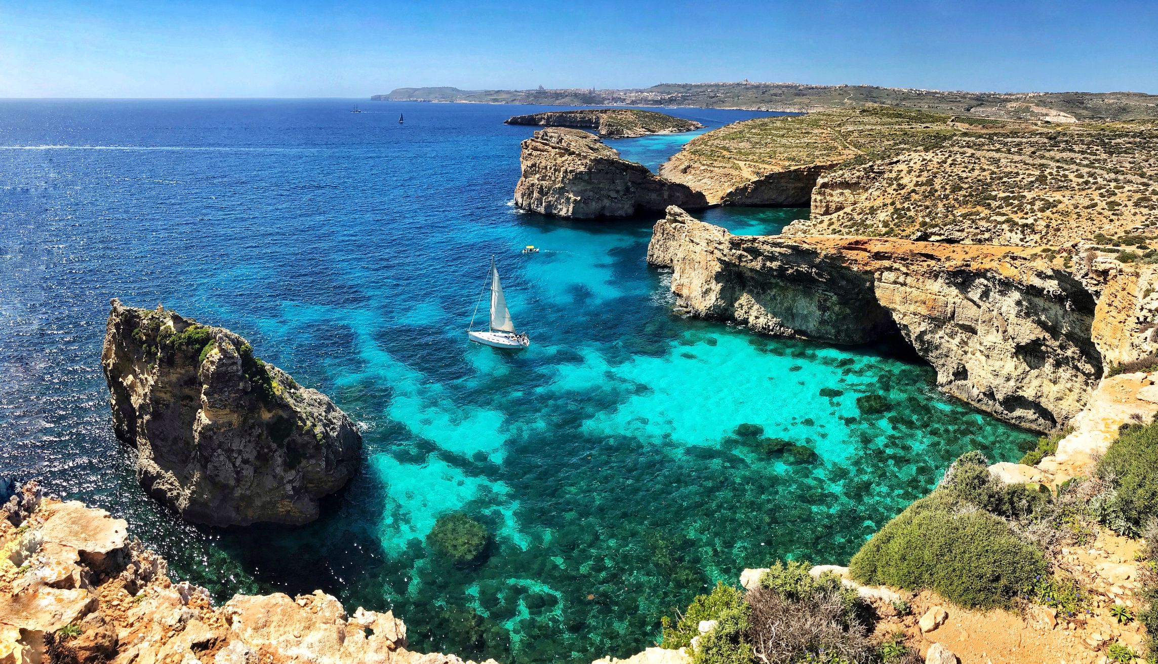 Comino island in Malta