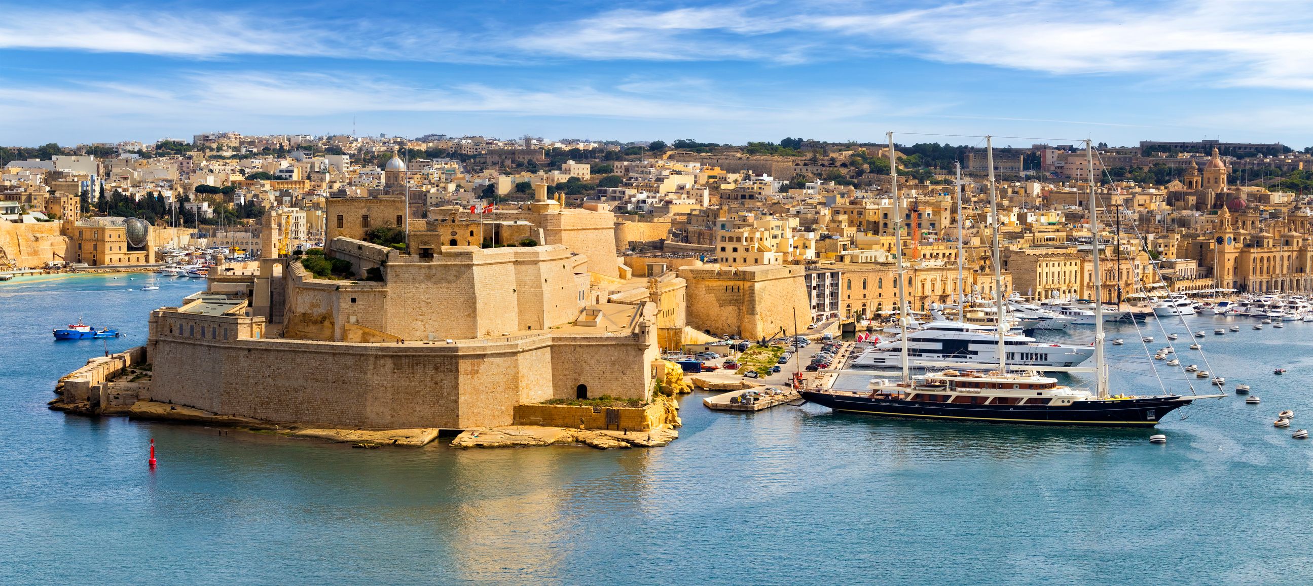 Malta - Mediterranean travel destination, Birgu and the Grand Harbor