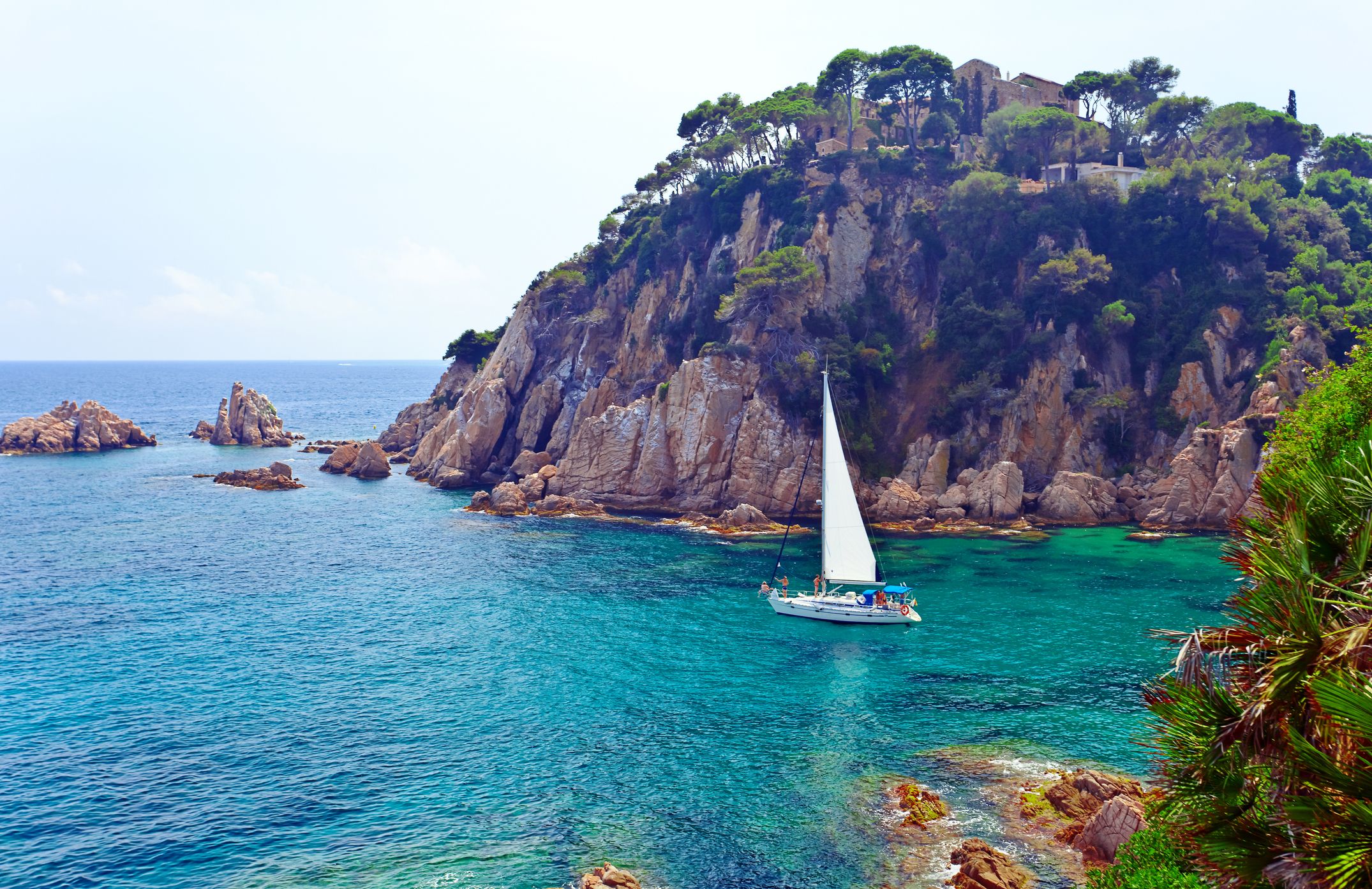 Seascape . Mediterranean coast of Spain, Costa Brava