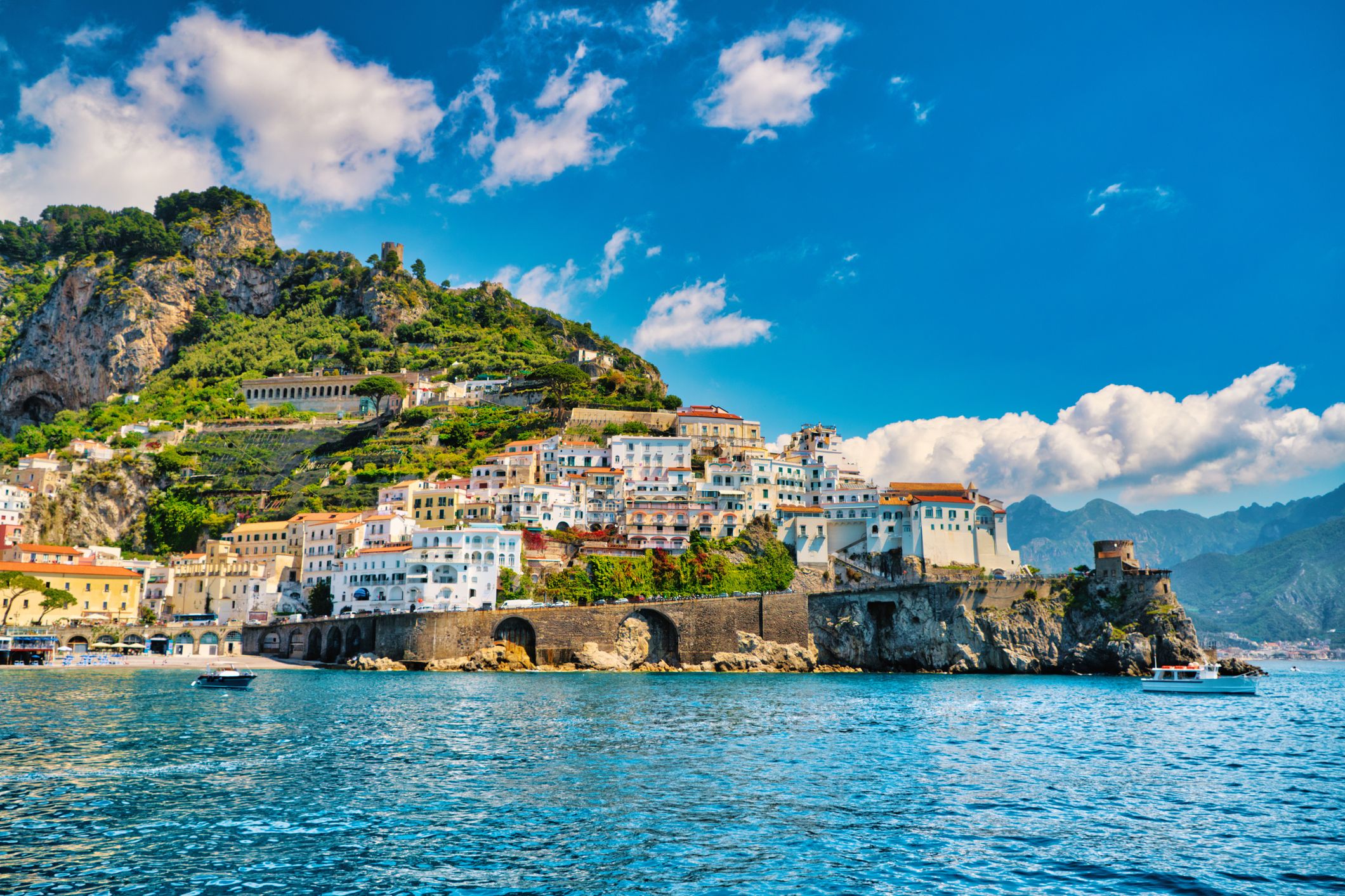 village of Amalfi on the Amalfi coast