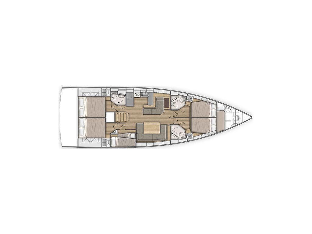layout beneteau 51.1