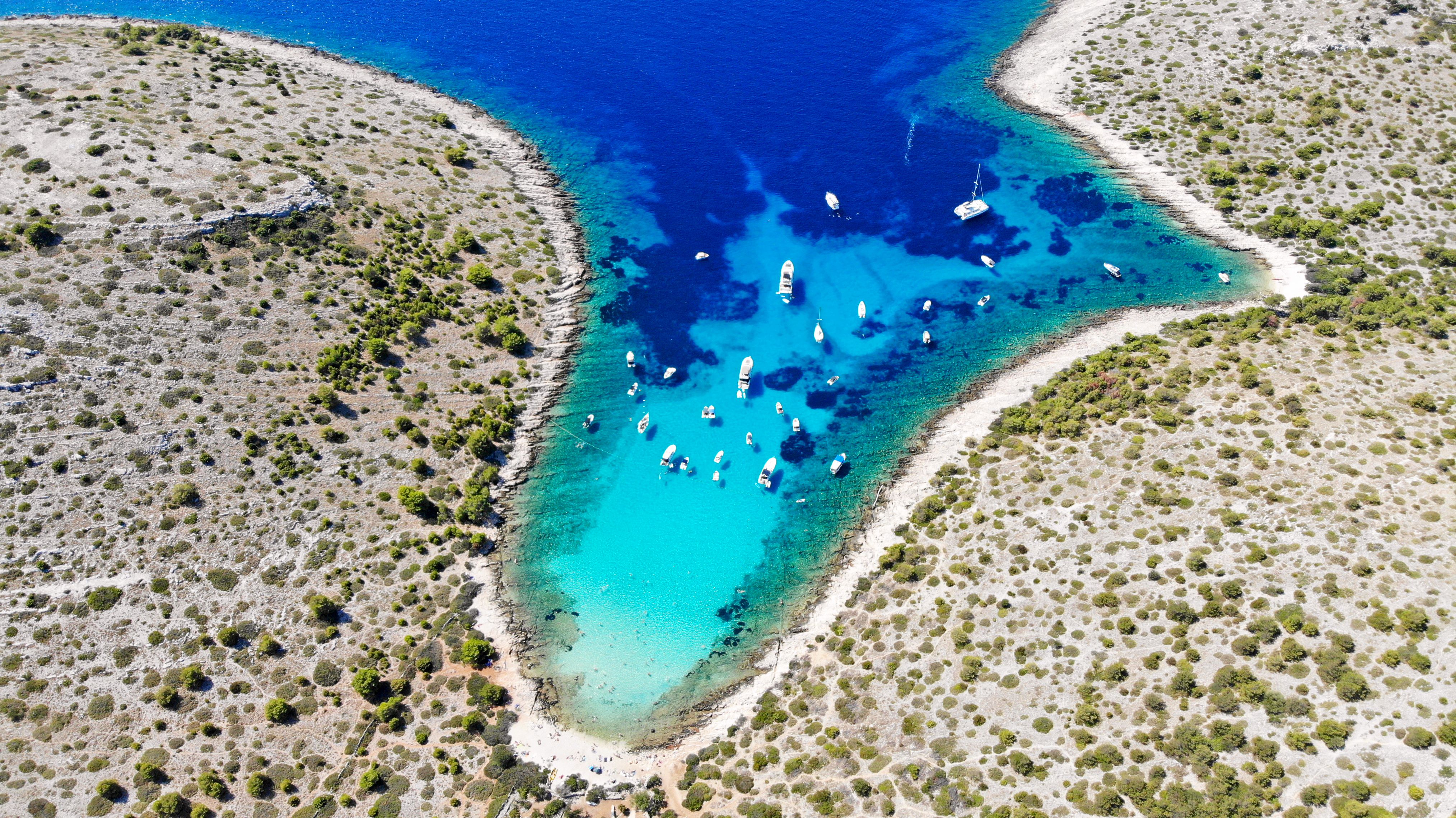 Bay Lojena in national park Kornati