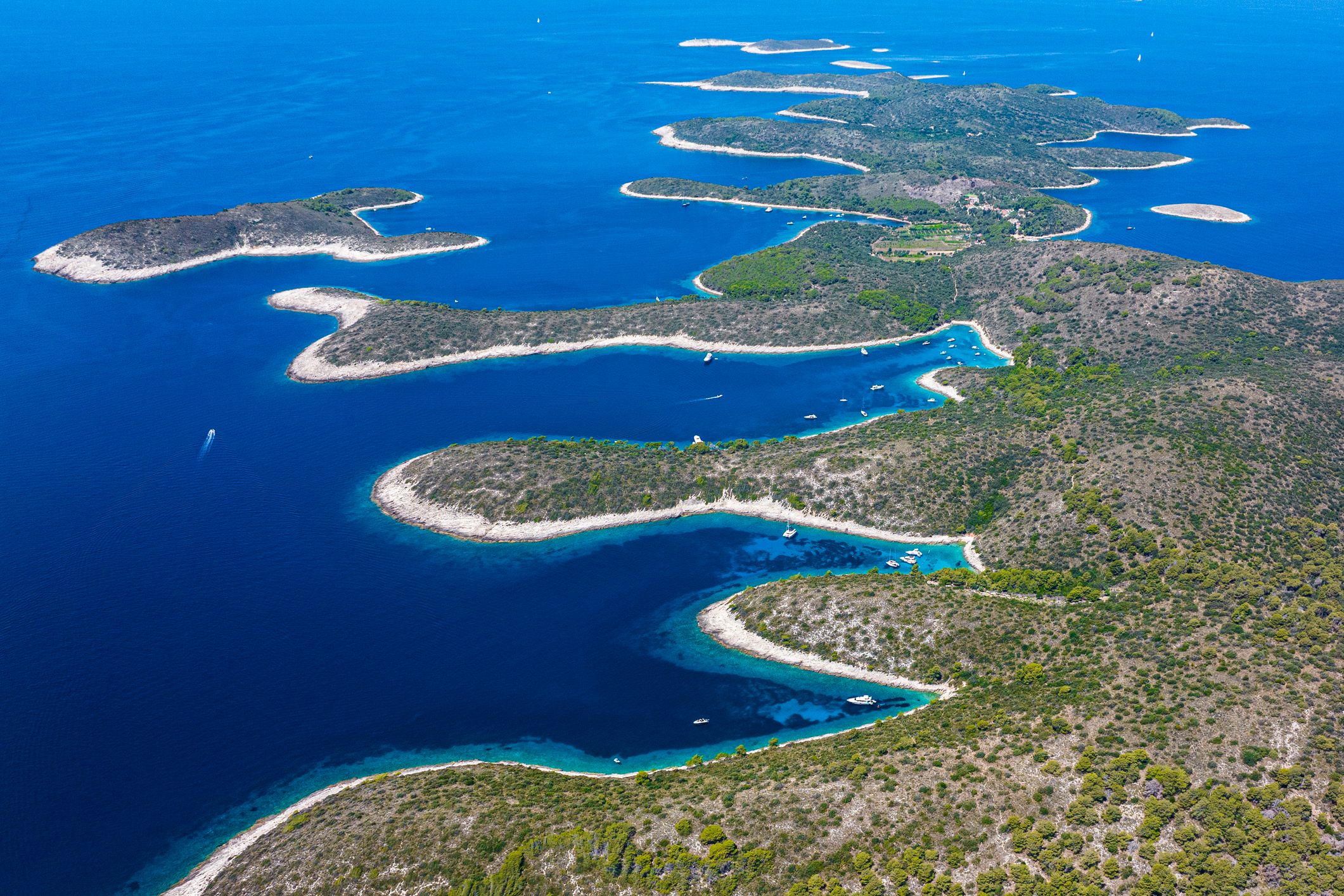 Pakleni or Paklinski, islands with all their amazing bays and incredible shades of blue and emerald colors