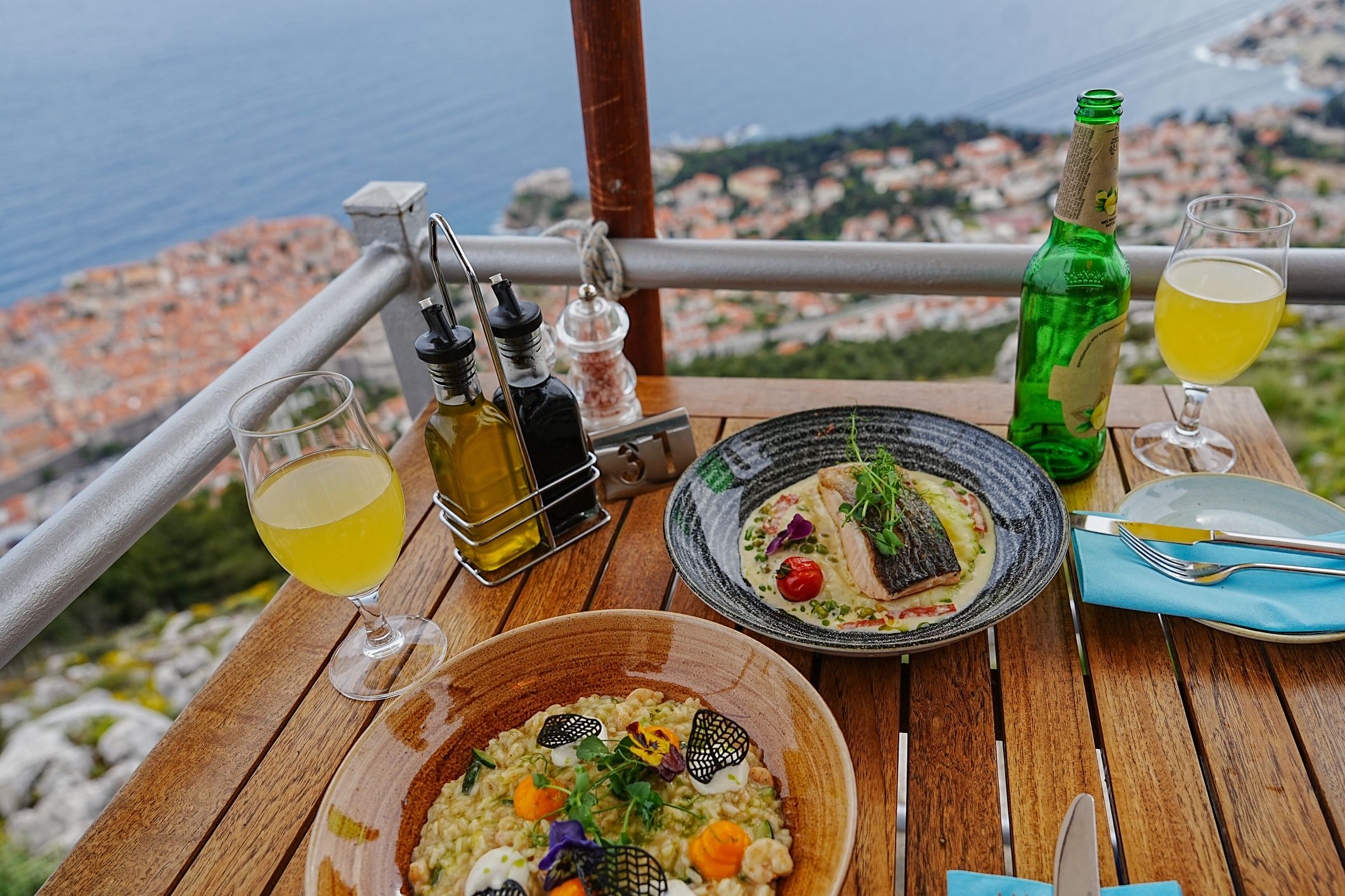 fiskrätt och risotto