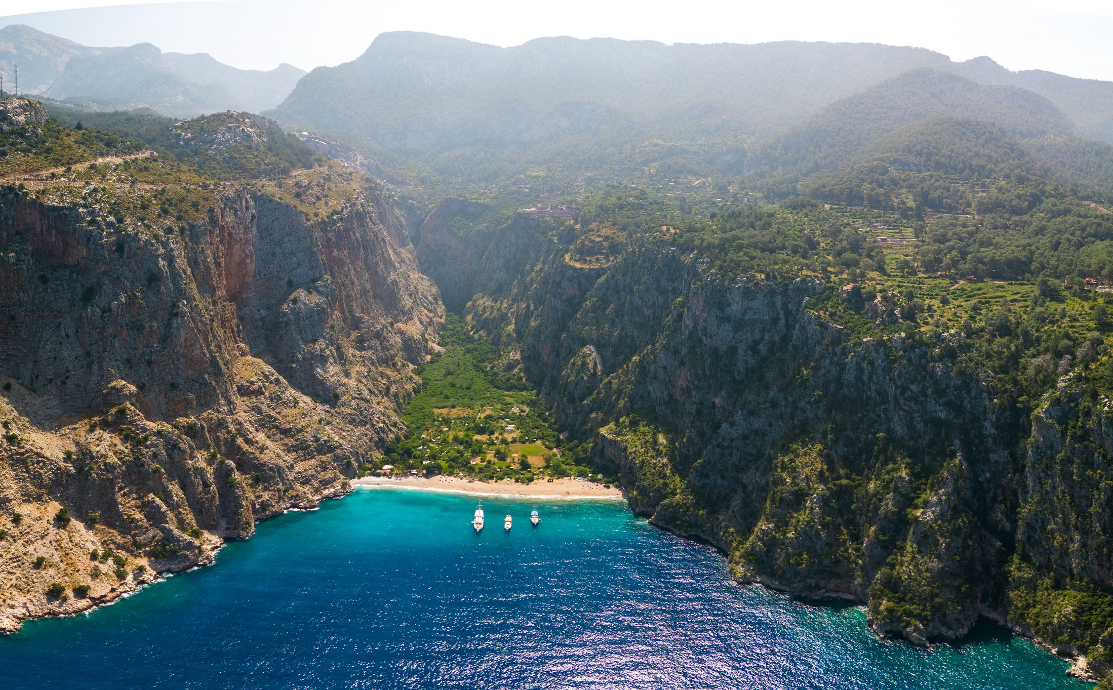Butterfly Valey in the city of Oludeniz