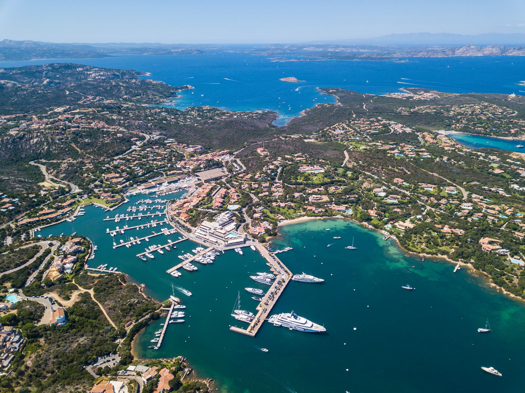 famous luxury marina of Porto Cervo, Sardinia, Italy