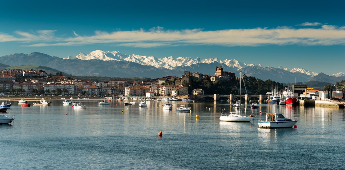 Port of San Vicente de la Barquera.Santander