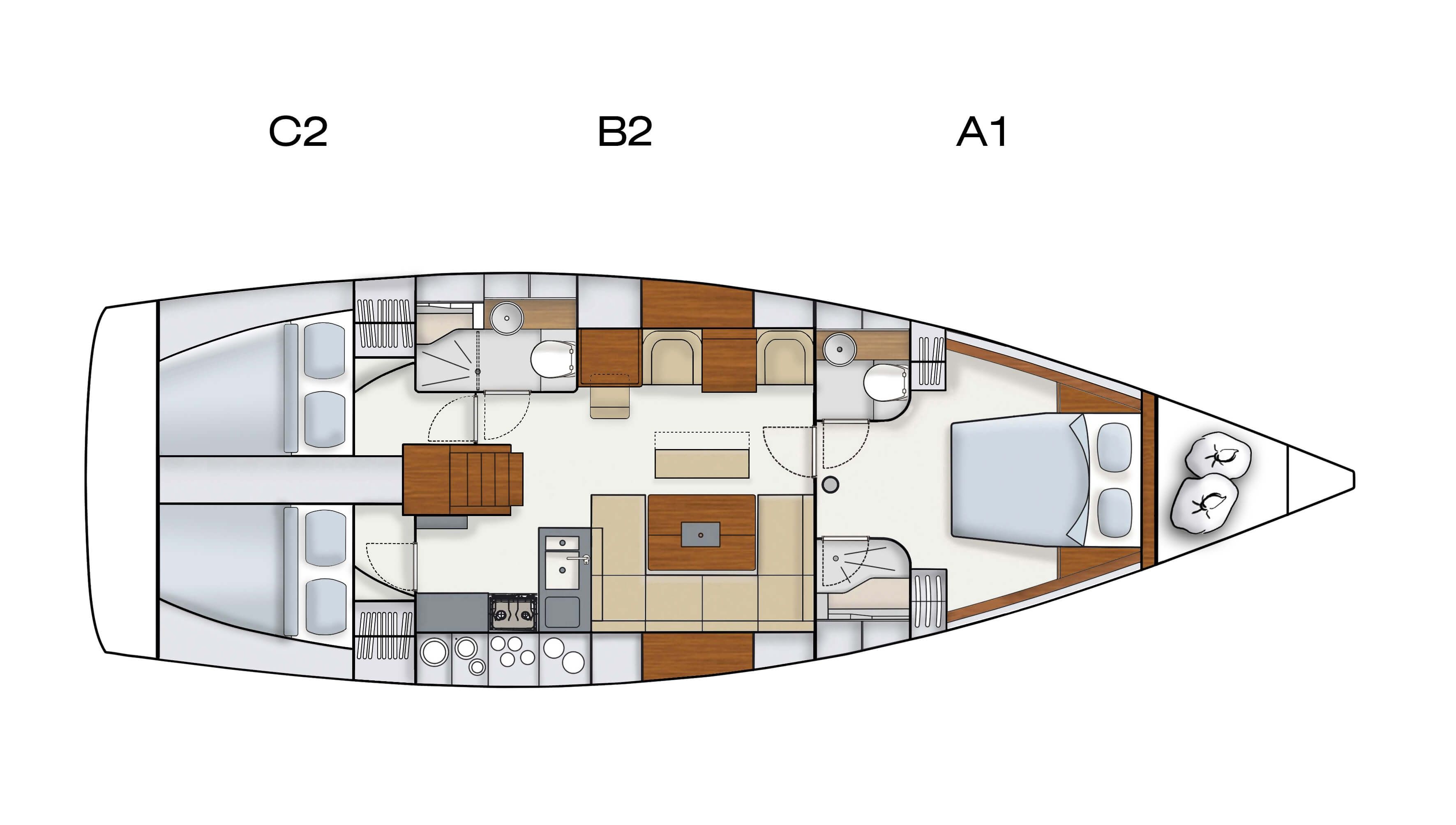 Hanse 345 | Tendance 1