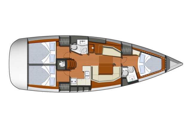 Jeanneau Sun Odyssey 42 i | Coral Sea