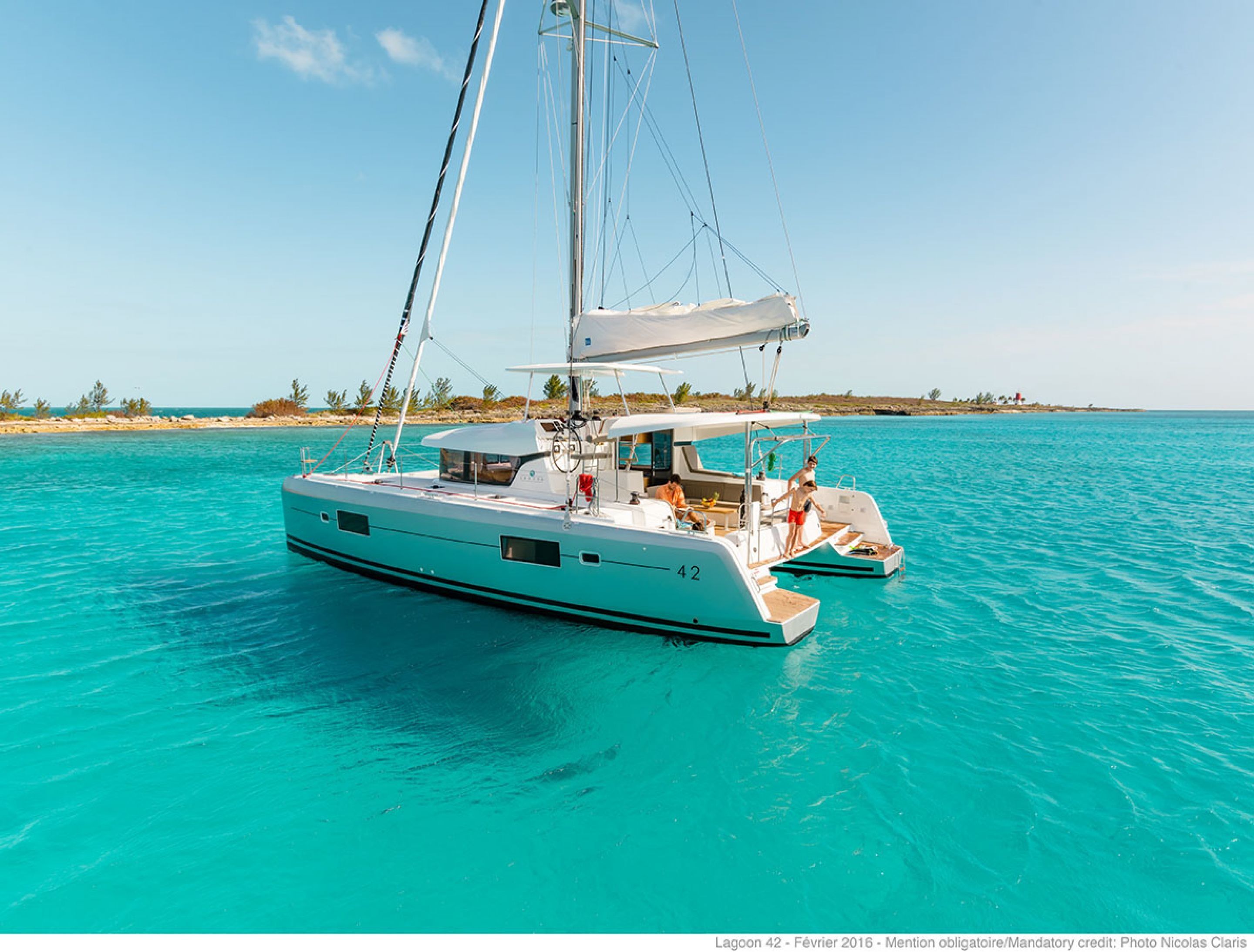 Catamaran Lagoon 42 Bimini for rent Caribbean Boataround