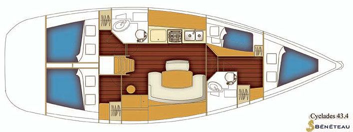 Beneteau Cyclades 43.4 | Orion 2