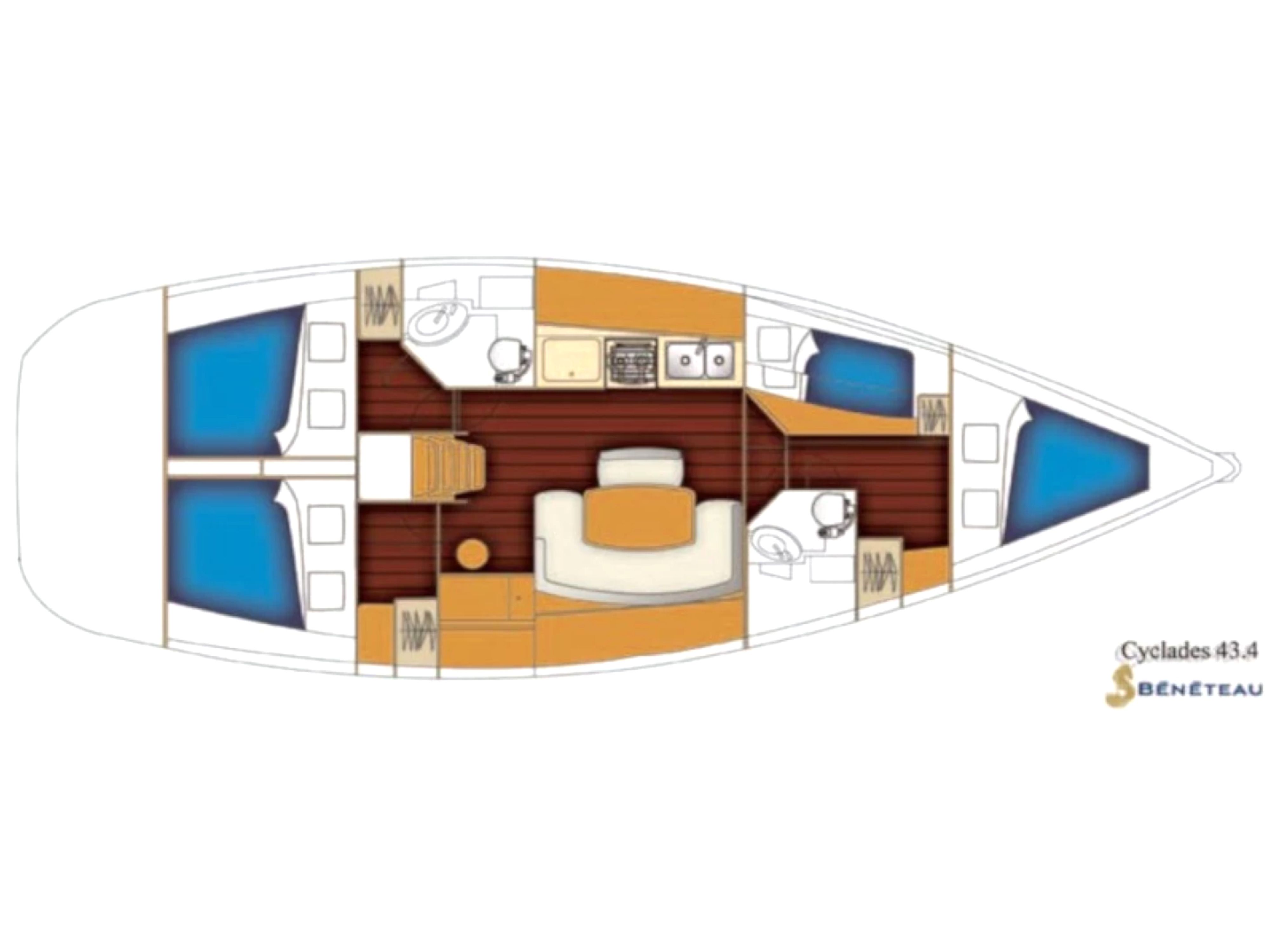 Beneteau Cyclades 43.4 | Kalypso