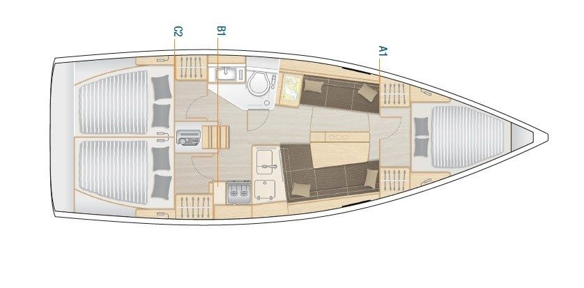 Hanse 348 | Mola 22-3 Grossenbrode