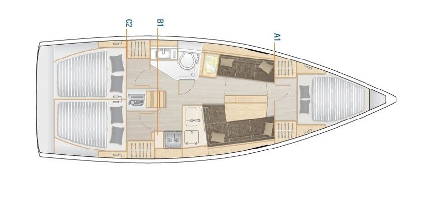 Hanse 348 | Mola 22-3 Grossenbrode