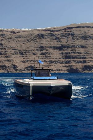 Santorini: Et Halvdags Motoryachtcruise med å Se På Solnedgangen