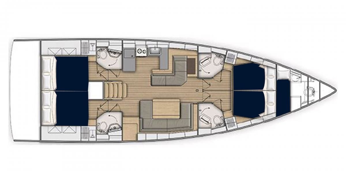 Beneteau Oceanis 51.1 | Moorings 22