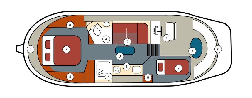 River Boat 1122 S | Silver