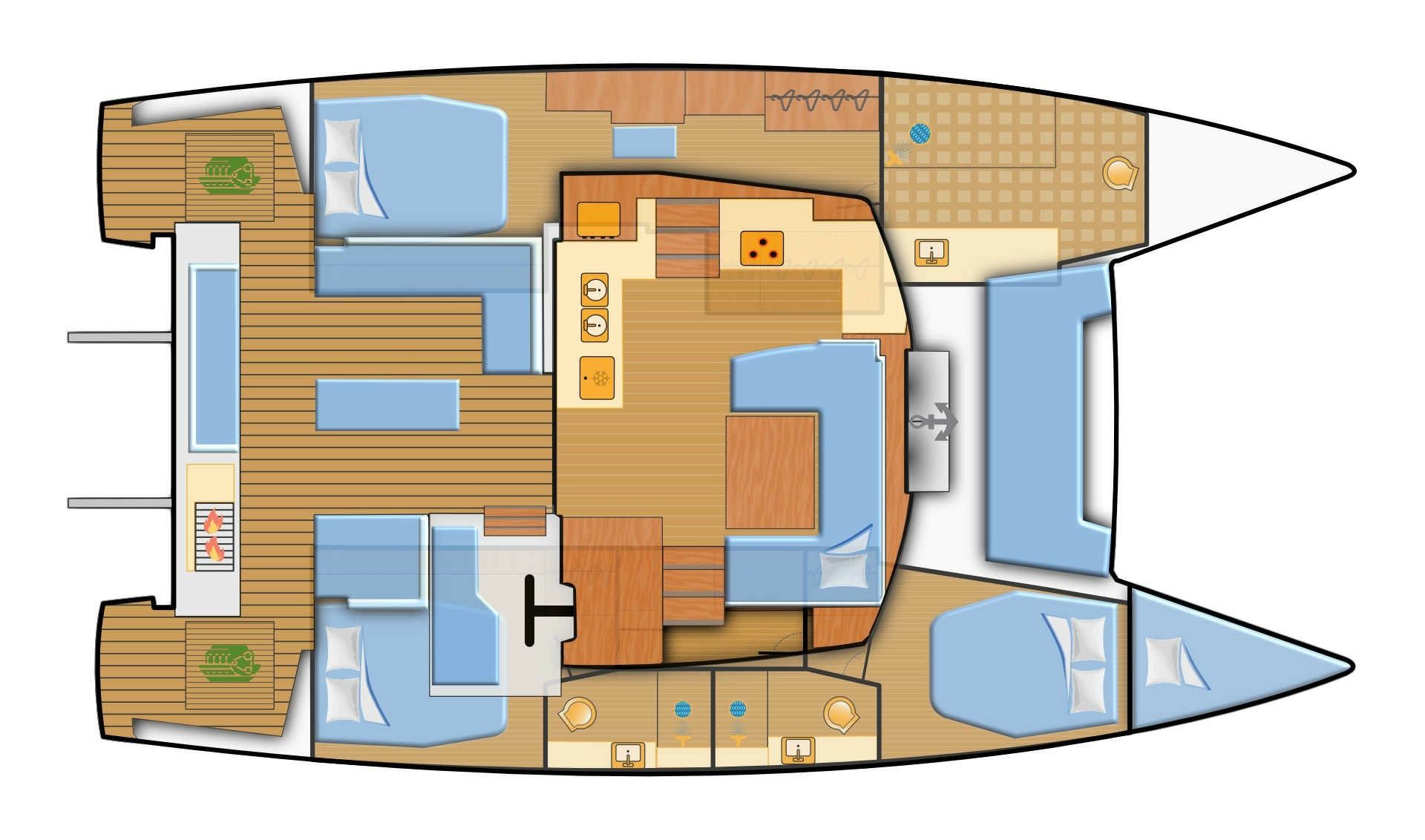 Fountaine Pajot Elba 45 | Balu