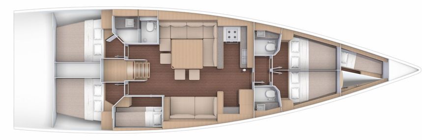 Dufour 56 | Moonlight