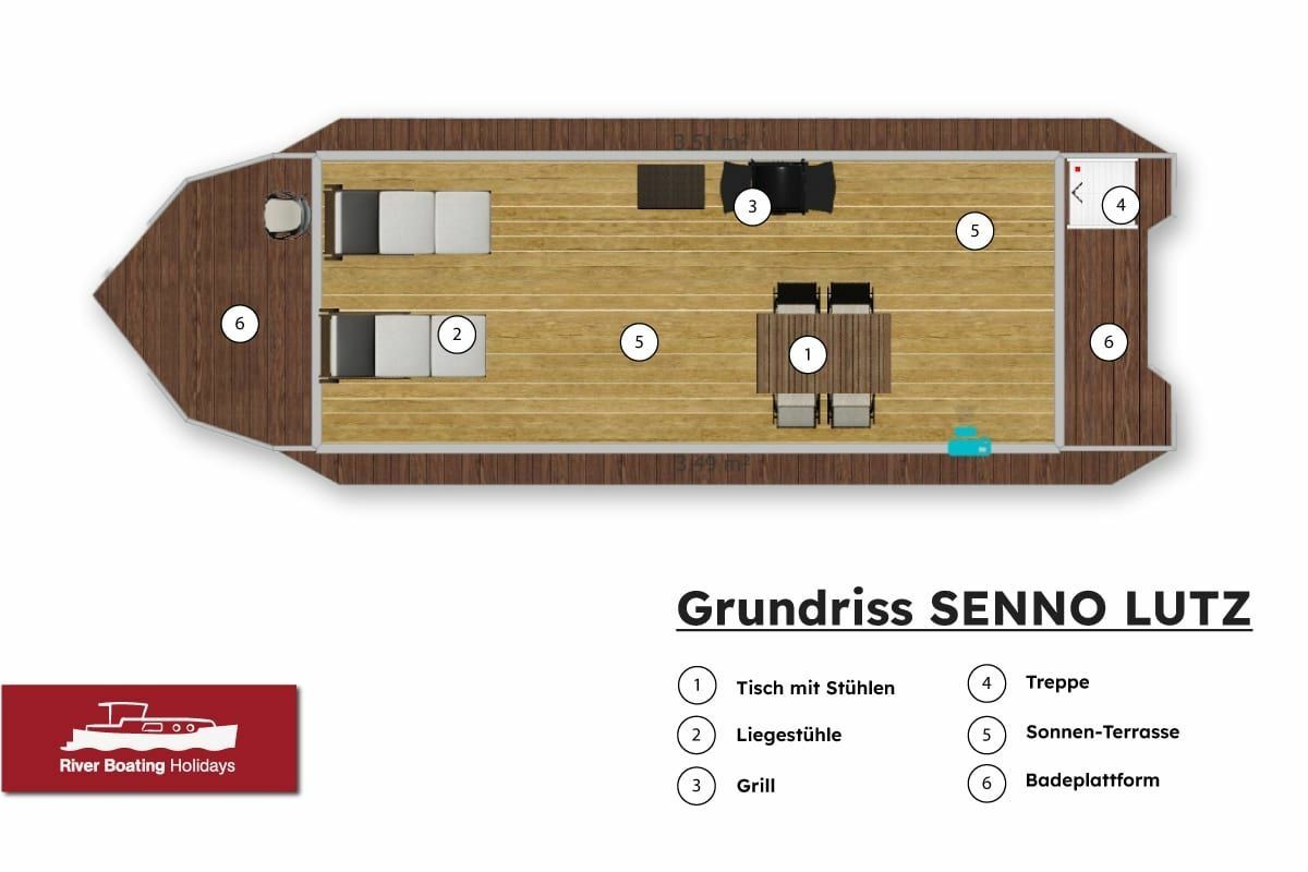 Houseboat Saunalounge 12.2 | Senno Lutz