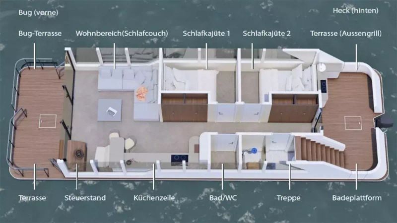 Houseboat Luxboot | Marie-Sophie