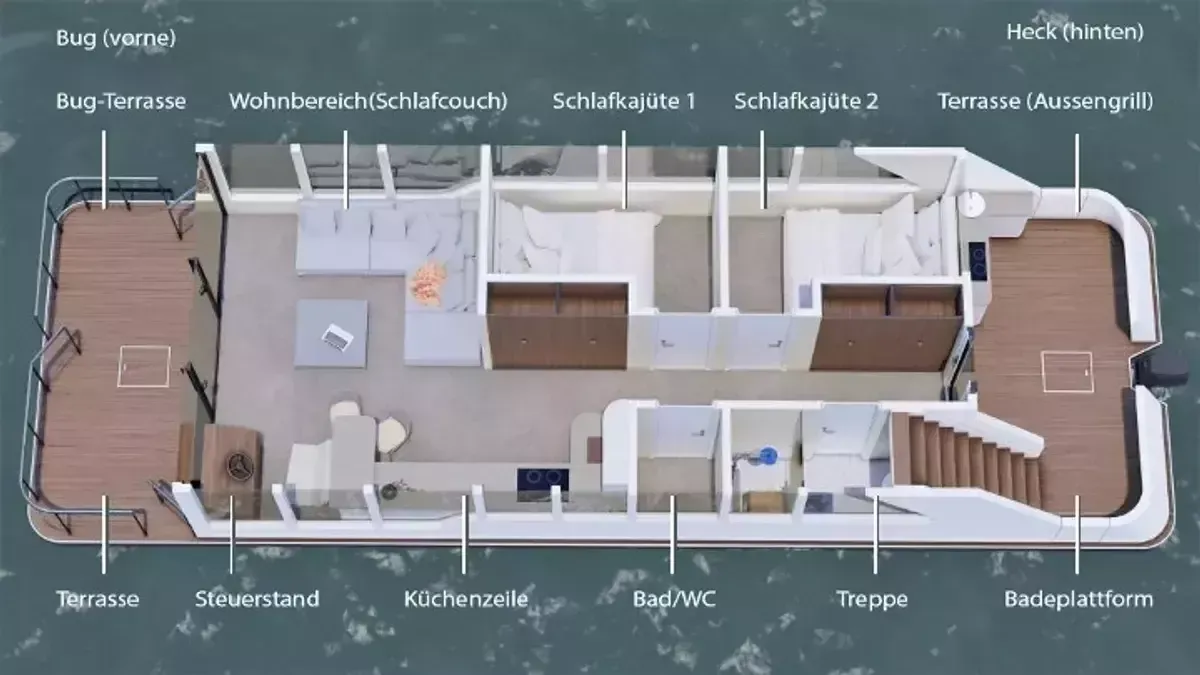 Houseboat Luxboot | Paradise Island