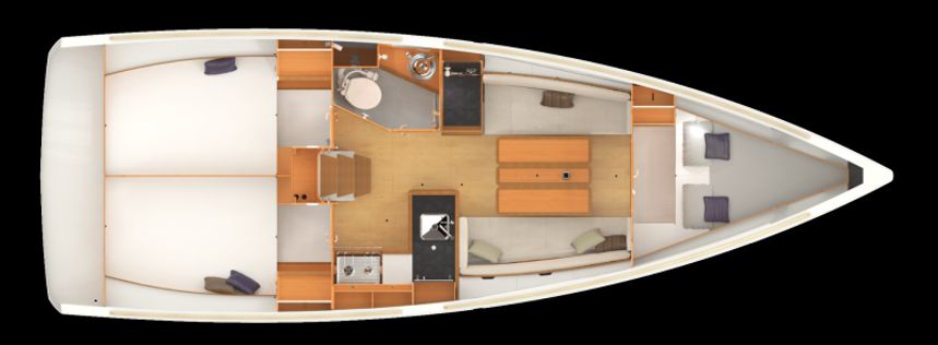 Jeanneau Sun Odyssey 349 | Champagne
