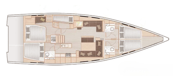 Hanse 548 | Kamini