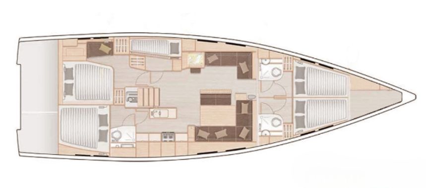 Hanse 548 | Kamini
