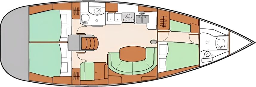 Beneteau Oceanis Clipper 411 | Blue Dolphin