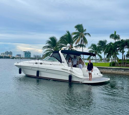 Sea Ray 410 Sundancer | Cleaning up