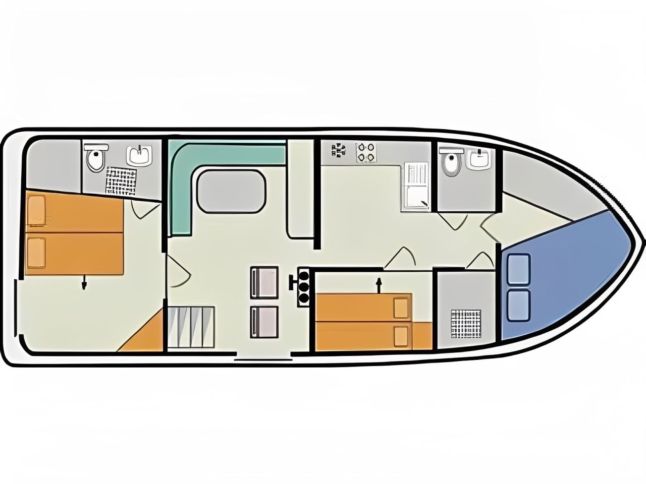 Le Boat Minuetto 6 | Comfort 1